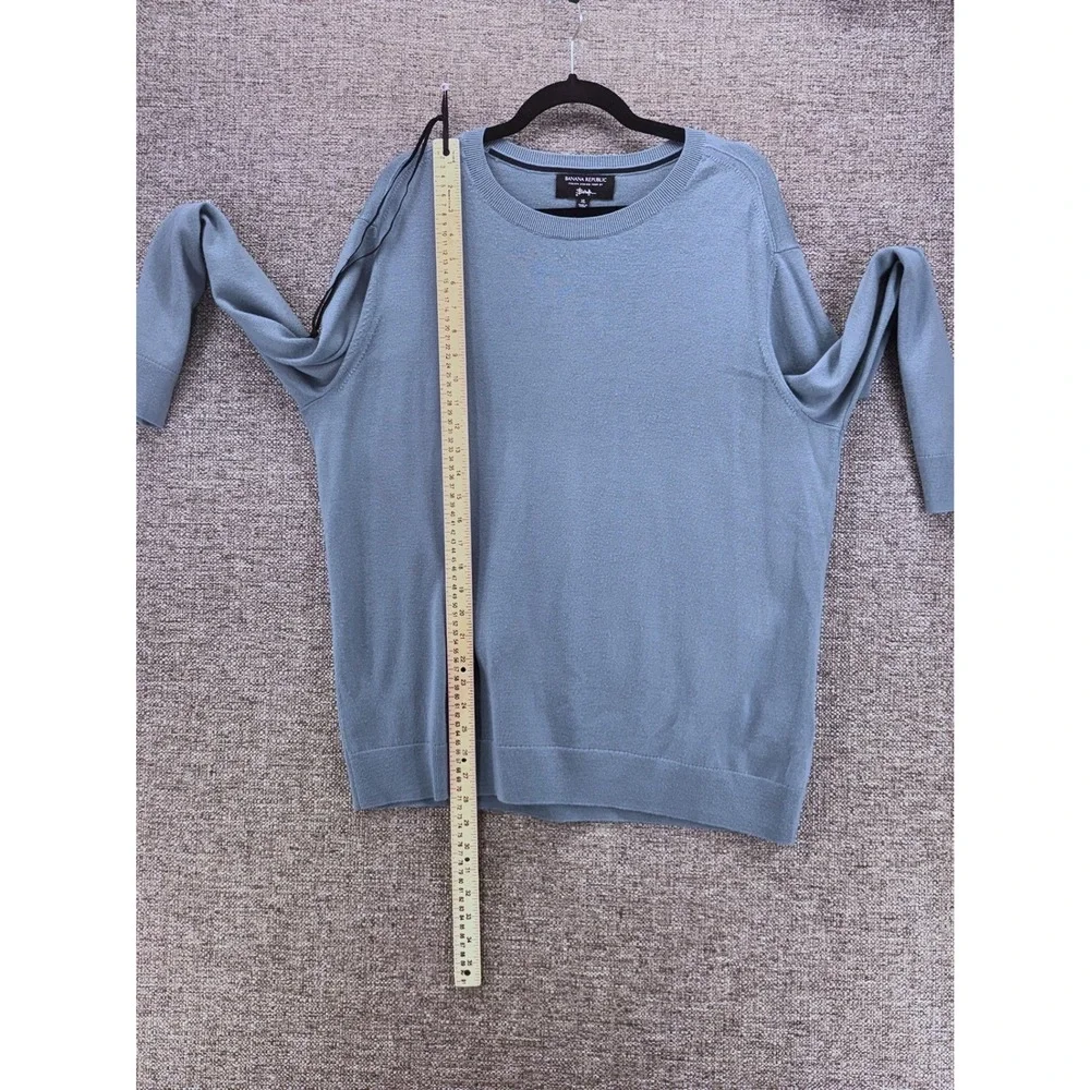 Banana Republic Mens Sweater XL 100% Extra Fine Italian Merino Washable Durable